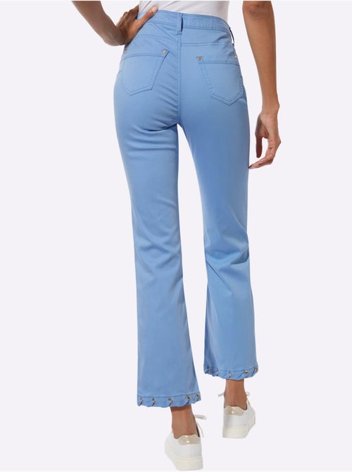 Jean 7/8 Mélange Coton Et Lyocell De Qualité - Taille Standard - Helline - Kiabi Jean 7/8 Mélange Coton Et Lyocell De Qualité - Taille Standard - Helline - Kiabi