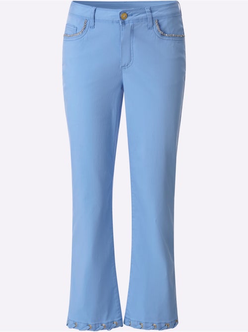 Jean 7/8 Mélange Coton Et Lyocell De Qualité - Taille Standard - Helline - Kiabi Jean 7/8 Mélange Coton Et Lyocell De Qualité - Taille Standard - Helline - Kiabi
