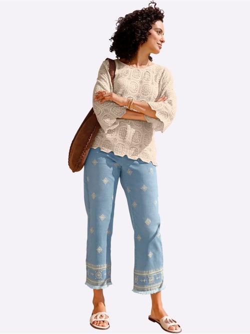 Jean 7/8 Qualité Coton - Taille Standard - Witt - Kiabi Jean 7/8 Qualité Coton - Taille Standard - Witt - Kiabi