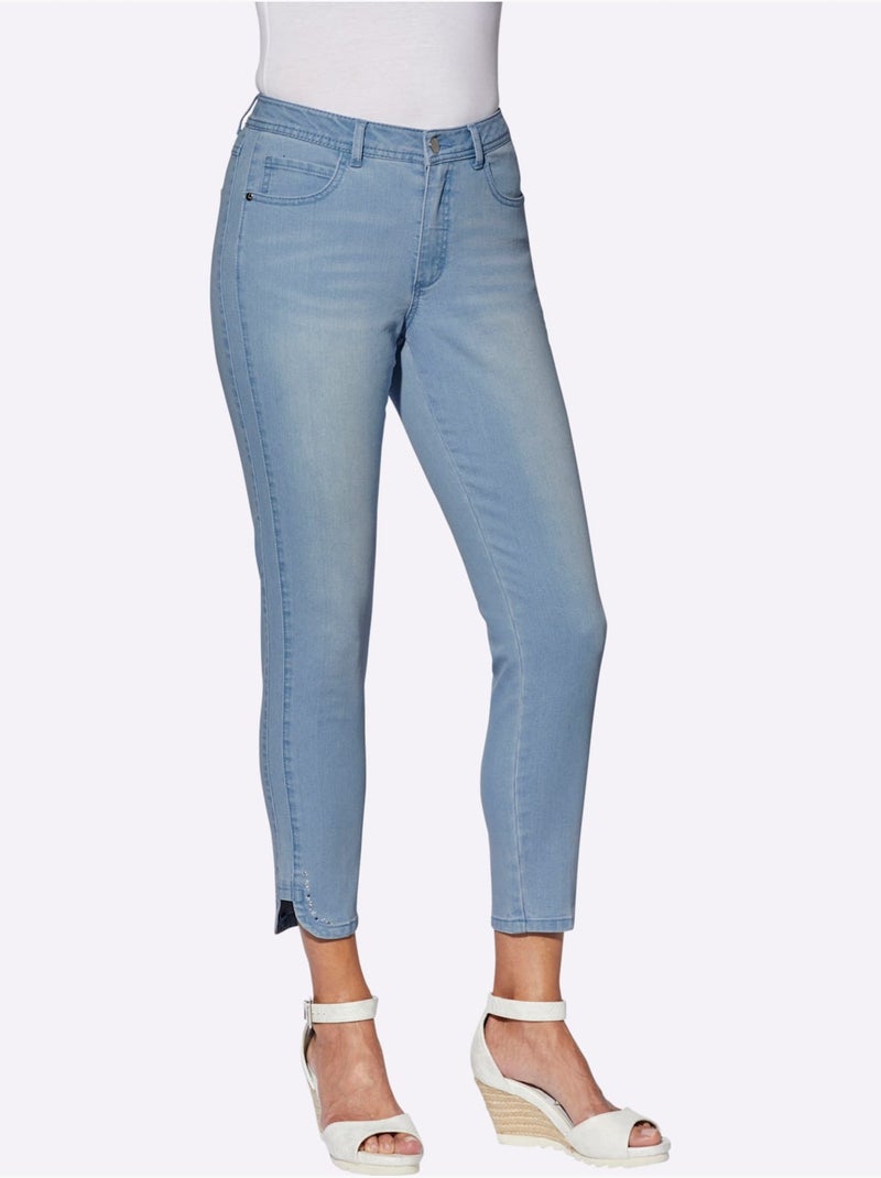 Jean 7/8 Qualité Coton - Taille Standard - Witt Bleu - Kiabi