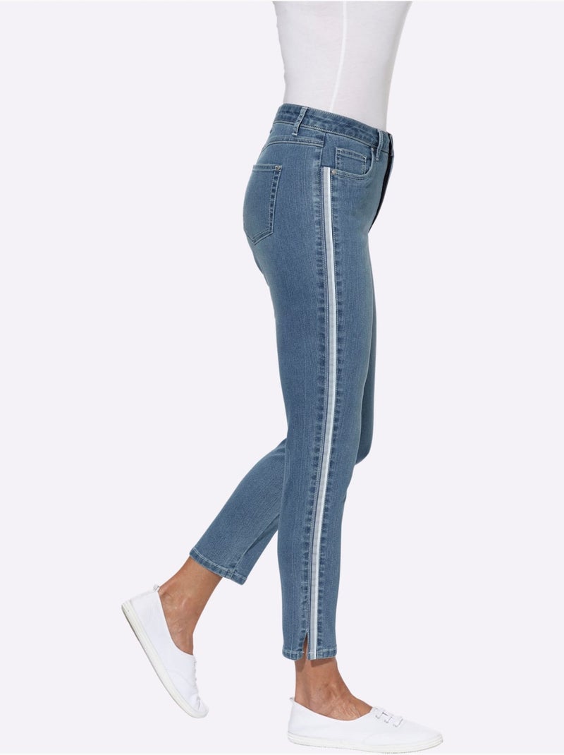 Jean 7/8 Qualité Coton - Taille Standard - Witt Bleu - Kiabi