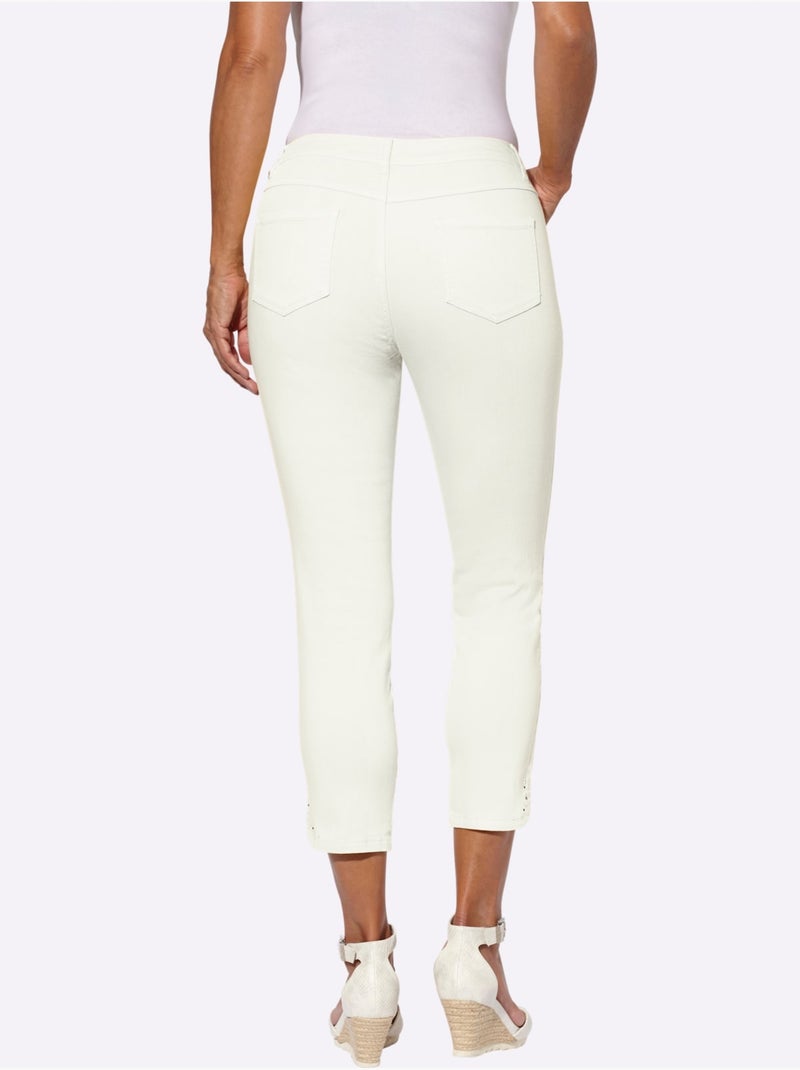 Jean 7/8 Qualité Coton - Taille Standard - Witt Ecru - Kiabi