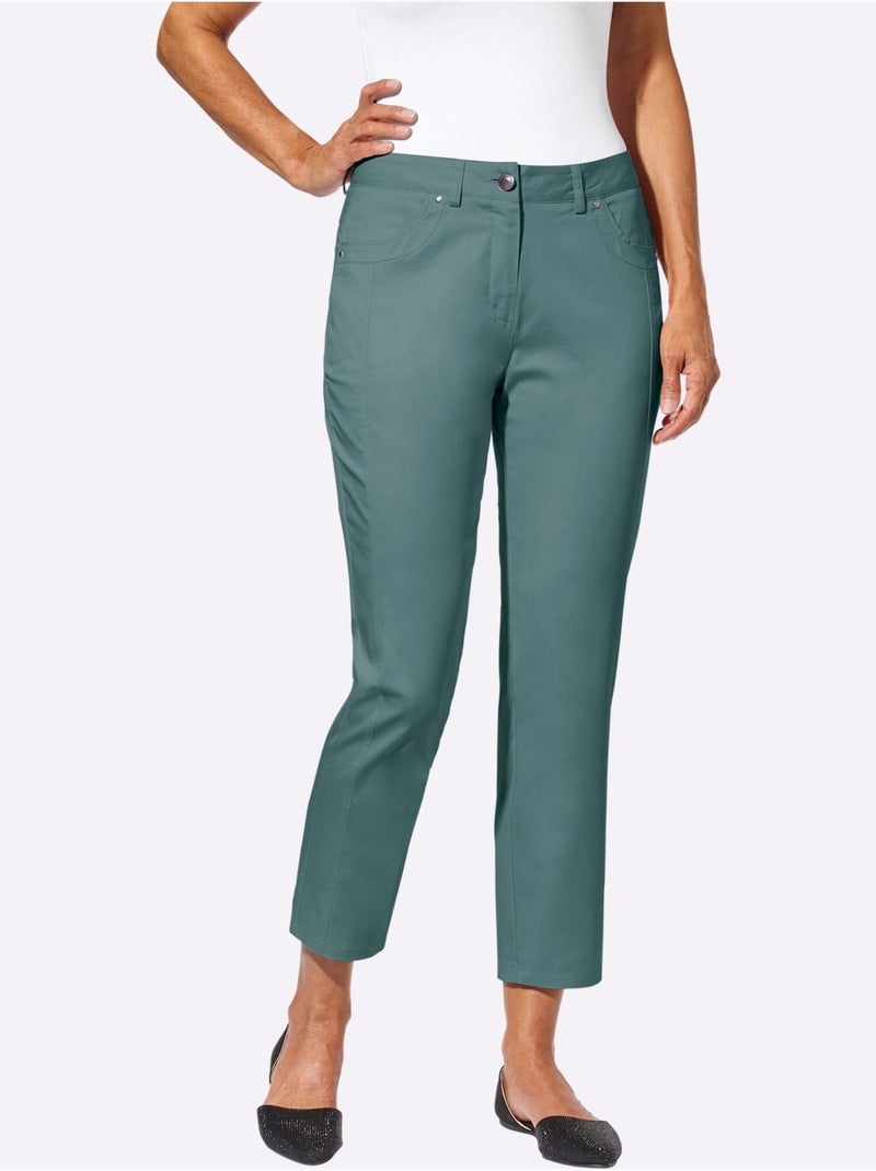 Jean 7/8 Qualité Légère - Taille Standard - Witt Vert jade - Kiabi