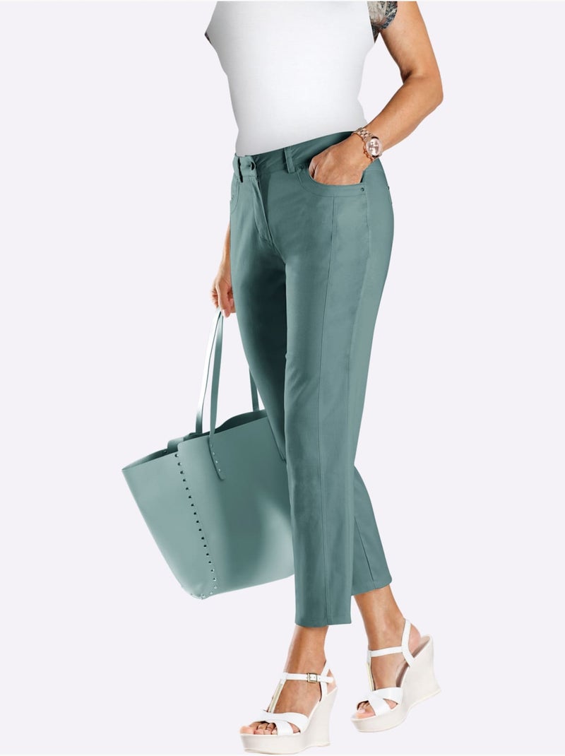 Jean 7/8 Qualité Légère - Taille Standard - Witt Vert jade - Kiabi