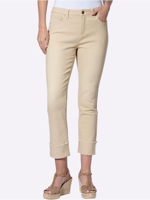 Jean 7/8 Revers Des Jambes Fixe - Taille Standard - Helline - Kiabi