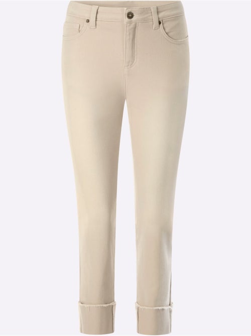 Jean 7/8 Revers Des Jambes Fixe - Taille Standard - Helline - Kiabi
