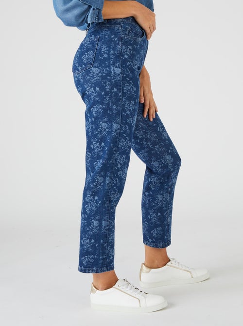 Jean 7/8ème 5 poches imprimé - Damart - Kiabi