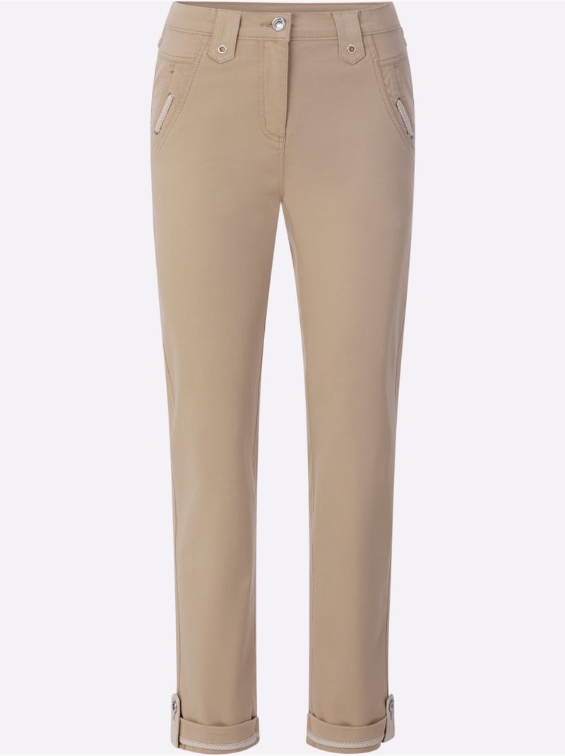 Jean 98% Coton - Taille Standard - Witt Beige - Kiabi