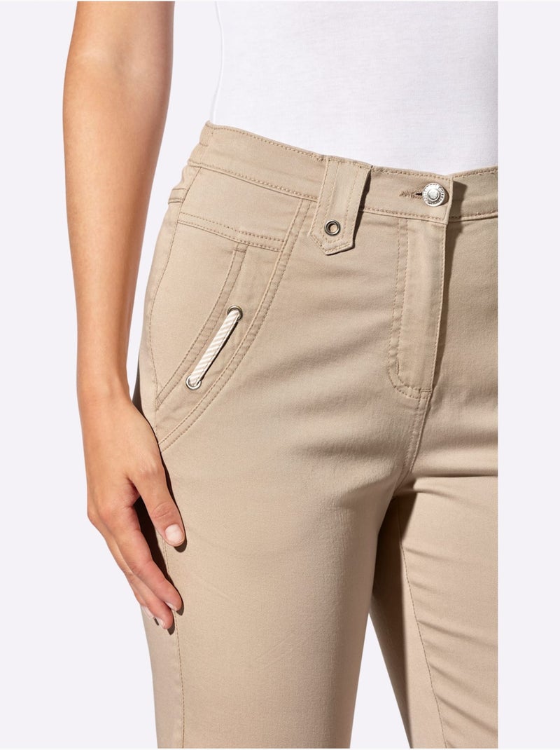 Jean 98% Coton - Taille Standard - Witt Beige - Kiabi