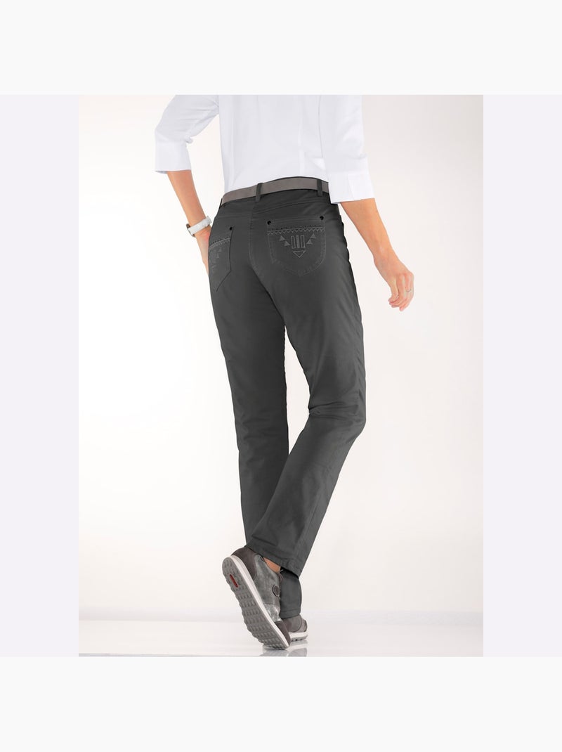 Jean 98% coton - taille standard - witt Gris - Kiabi