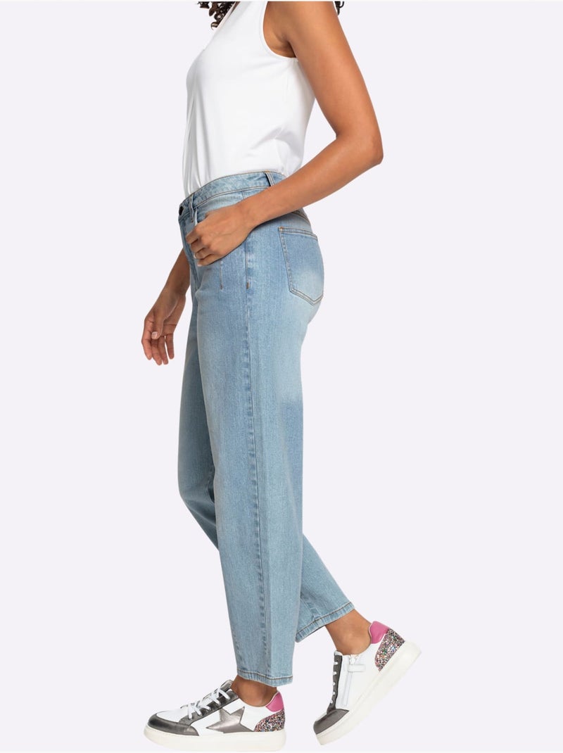 Jean 99% Coton - Taille Standard - Witt Bleu Blanc - Kiabi