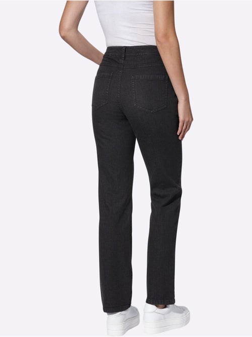 Jean à 5 poches en coton extensible indéformable avec ceinture gainante - taille standard - witt - Kiabi Jean à 5 poches en coton extensible indéformable avec ceinture gainante - taille standard - witt - Kiabi