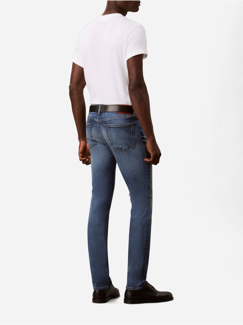 Jean à bouton - calvin klein Bleu - Kiabi