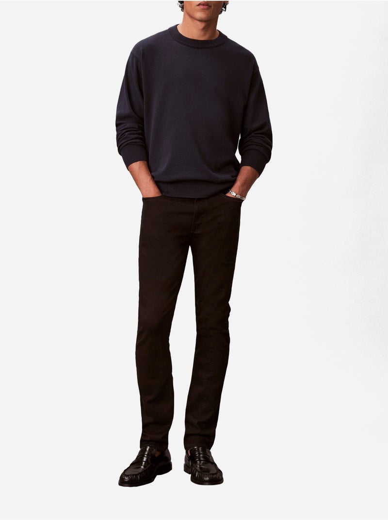 Jean à bouton - calvin klein Noir - Kiabi