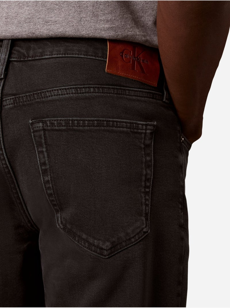 Jean à bouton - calvin klein Noir - Kiabi