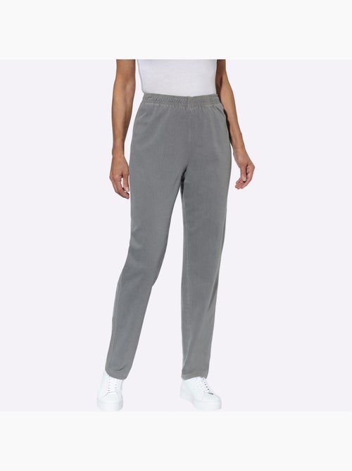 Jean à ceinture élastique avec confort et tombé ample - Taille standard - Moda Vilona - Kiabi