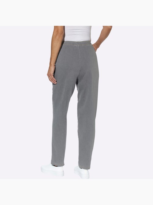 Jean à ceinture élastique avec confort et tombé ample - Taille standard - Moda Vilona - Kiabi