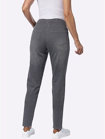 Jean décontracté avec ceinture élastique et poches pratiques - Taille standard - Witt