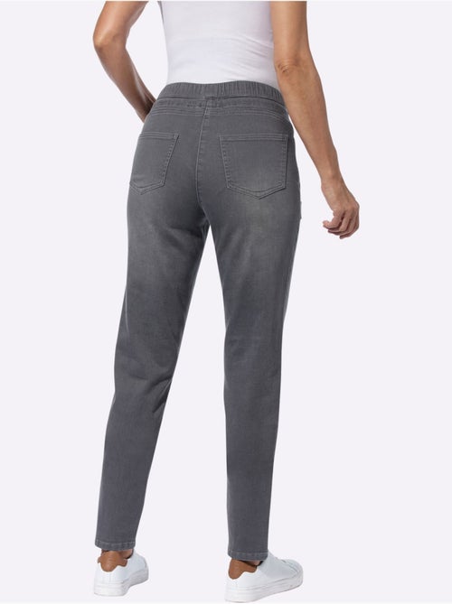 Jean à ceinture élastique avec poches et coulisse confortable - Taille standard - Witt - Kiabi