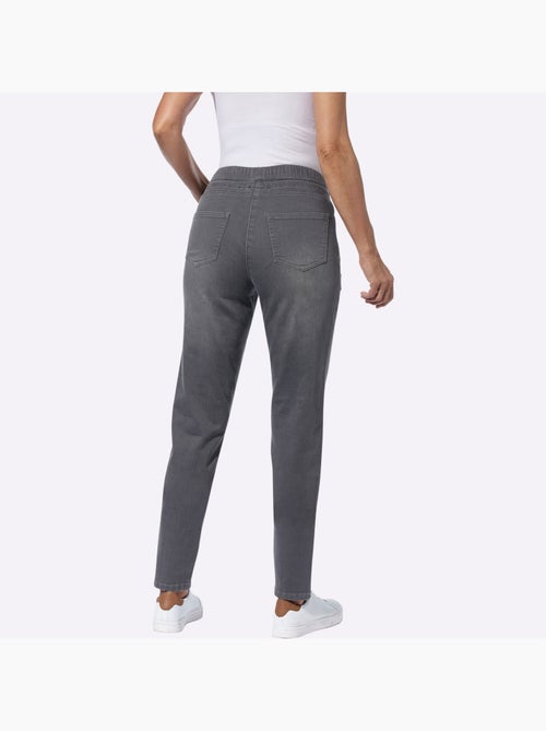 Jean à ceinture élastique avec poches et coulisse confortable - Taille standard - Witt - Kiabi