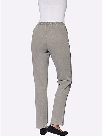Jean facile à enfiler avec ceinture élastique et poches pratiques - Taille courte - Witt