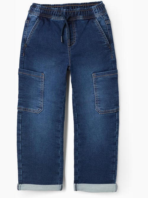 Jean à coupe droite avec poches cargo - Kiabi