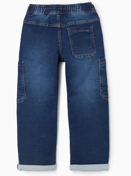 Jean à coupe droite avec poches cargo - Kiabi