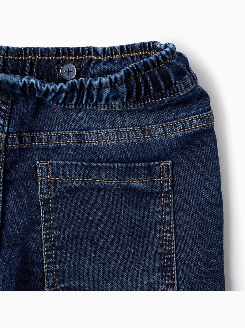 Jean à coupe droite avec poches cargo Bleu Bleu - Kiabi