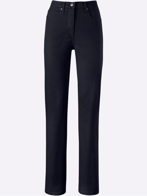Jean à coupe élancée avec broderie sur poches arrière - Taille longue - Witt - Kiabi