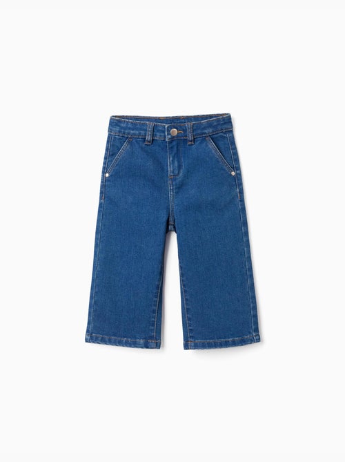 Jean à jambe large avec 4 poches - Kiabi