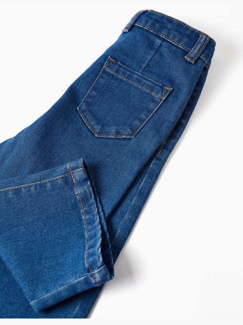 Jean à jambe large avec 4 poches - Kiabi