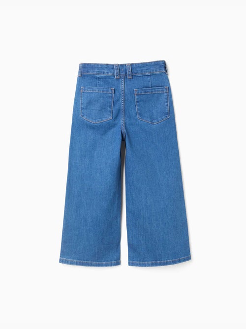 Jean à jambe large avec poches devant et derrière - Kiabi