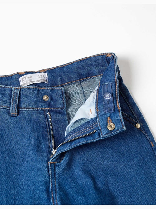 Jean à jambe large avec poches devant et derrière - Kiabi