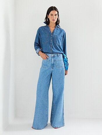 Jean à jambes larges, MO Fashion