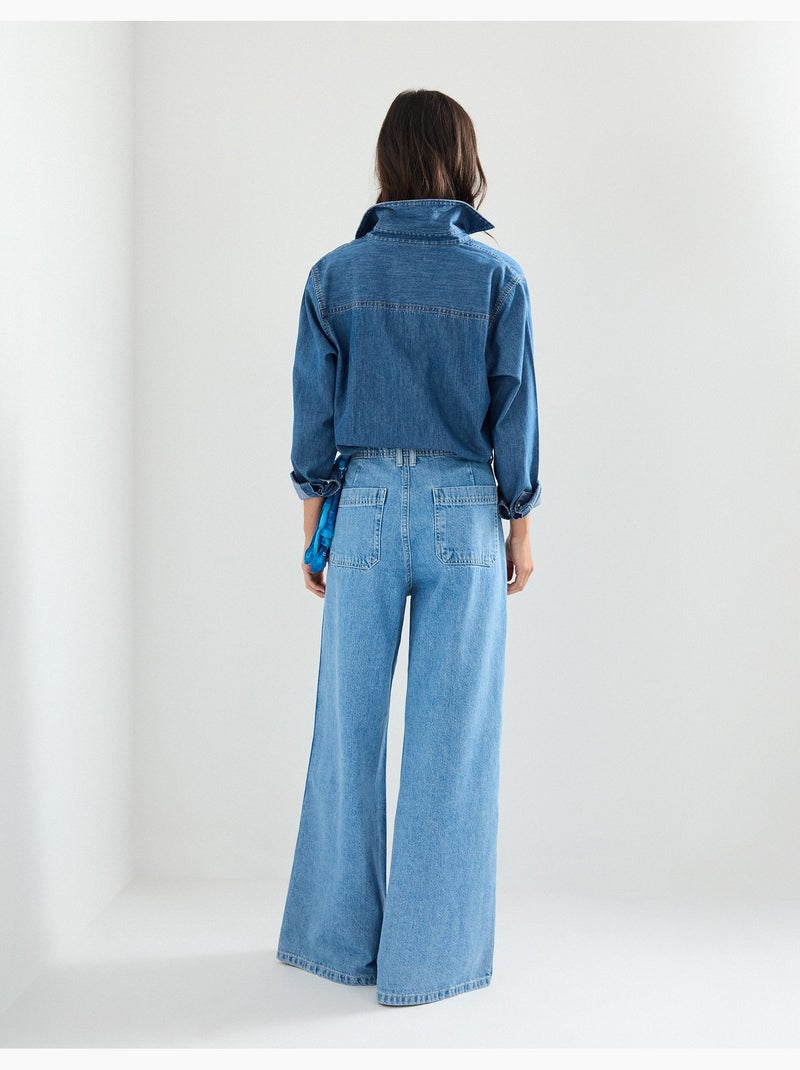 Jean à jambes larges, MO Fashion Bleu - Kiabi