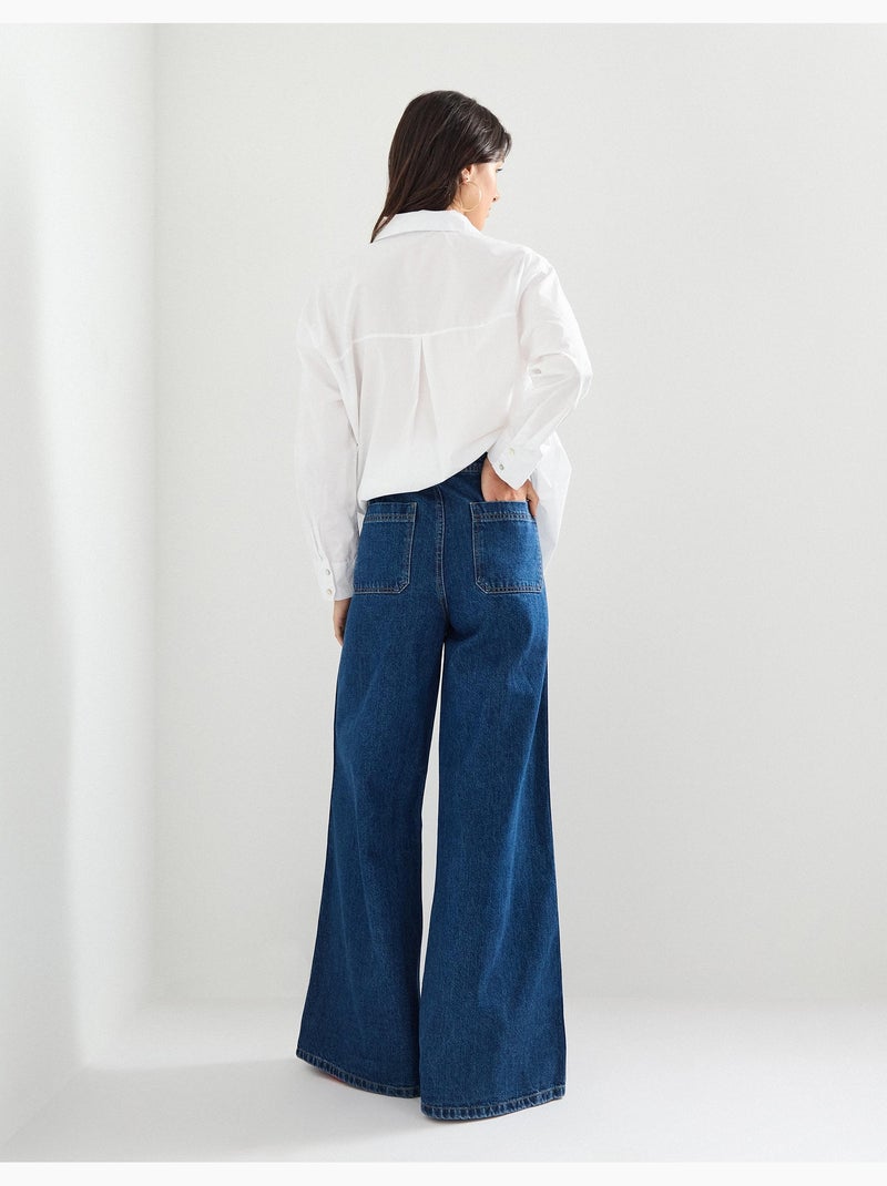 Jean à jambes larges, MO Fashion Bleu - Kiabi