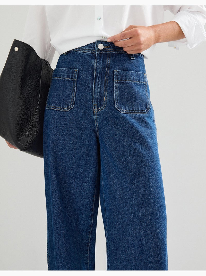 Jean à jambes larges, MO Fashion Bleu - Kiabi