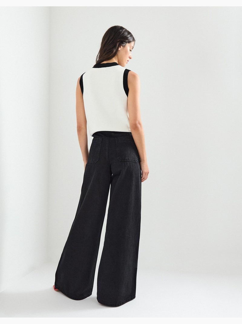 Jean à jambes larges, MO Fashion Gris - Kiabi