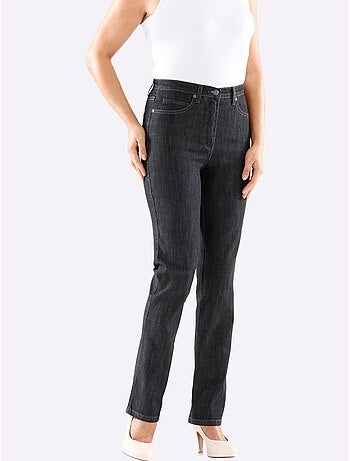 Jean à la coupe élancée avec broderie sur les poches arrière - taille standard - witt