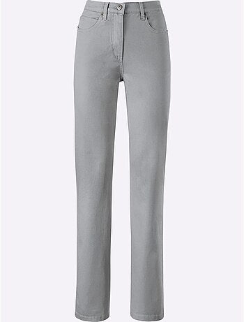 Jean à la coupe élancée avec broderie sur les poches arrière - taille standard - witt