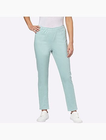 Jean à la coupe étroite avec ceinture élastique confortable - Taille standard - Moda Vilona