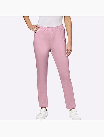 Jean à la coupe étroite avec ceinture élastique confortable - Taille standard - Moda Vilona