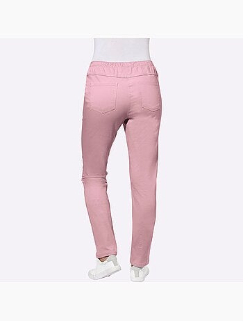 Jean à la coupe étroite avec ceinture élastique confortable - Taille standard - Moda Vilona