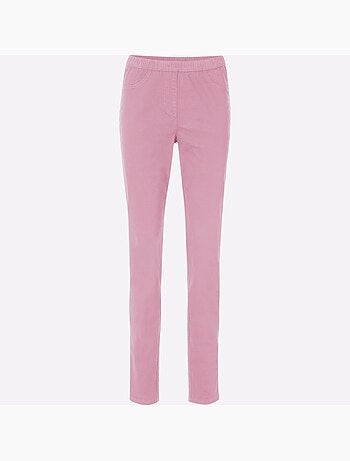 Jean à la coupe étroite avec ceinture élastique confortable - Taille standard - Moda Vilona