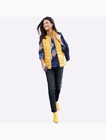 Jean à la coupe étroite avec ceinture élastique confortable - Taille standard - Moda Vilona
