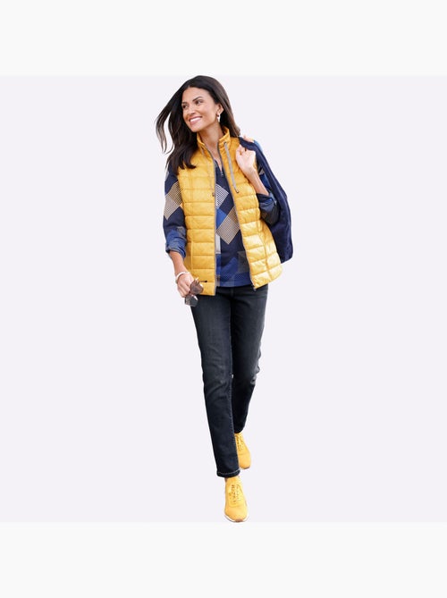 Jean à la coupe étroite avec ceinture élastique et fausses poches - Taille standard - Moda Vilona - Kiabi