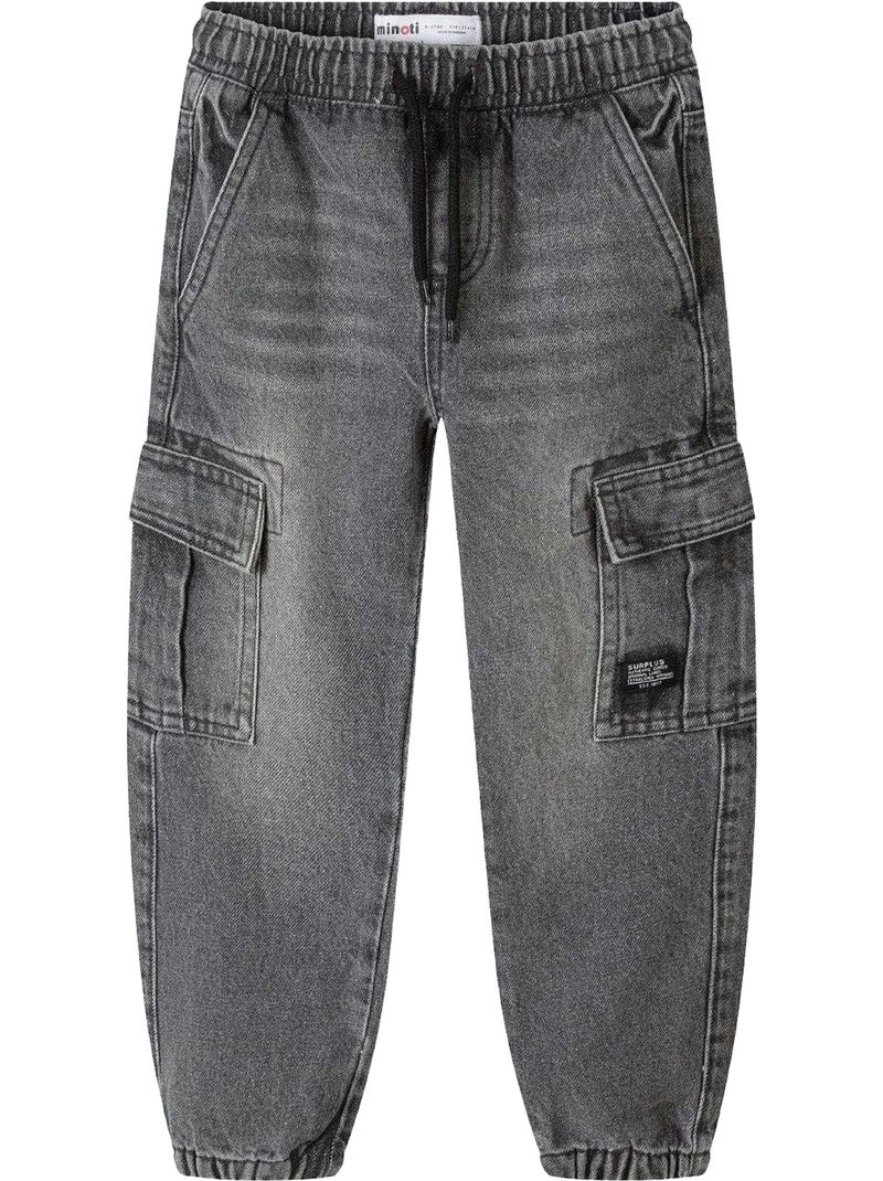 Jean à poches motif/style uni - minoti Gris - Kiabi
