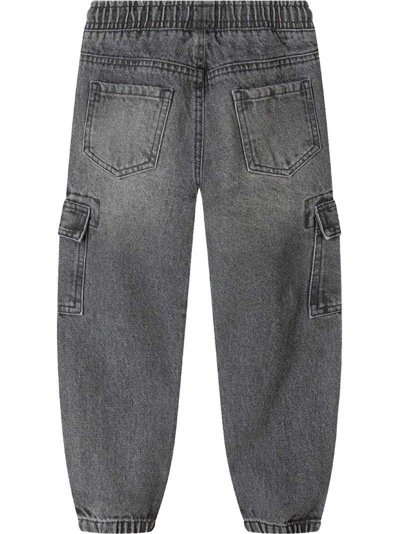 Jean à poches motif/style uni - minoti Gris - Kiabi
