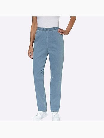 Jean à ceinture élastique avec confort et tombé ample - Taille standard - Moda Vilona