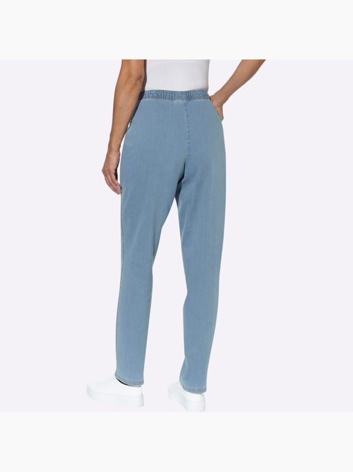 Jean ample avec ceinture élastique et qualité extensible - Taille standard - Moda Vilona - Kiabi